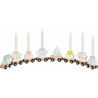 Sonstige Verlage Wooden Birthday Train 10 pieces.