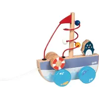 Goki Vedettävä vene - - GOLLNEST &amp; KIESEL - Puu - 12 kuukautta - Hienomotoriset taidot