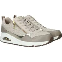 SKECHERS Uno- Metallic Sliders - Beige - 37