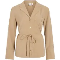 ROUGE EDIT Roumelia L/S Oversized Shirt - Beige - 38