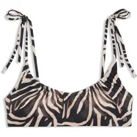 HUGO for woman. 50561287 Fancy animalprint bikini top (L), Animal Print, Beachwear, Polyamide
