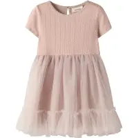 Lil´ Atelier Nmffanella Ss Tulle Dress Lil - Pink - 98