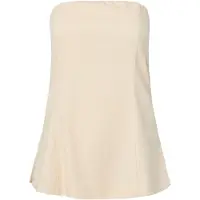 Pieces Pcmajse Fitted Bandeau Top Wvn D2D Pp - Beige - XS