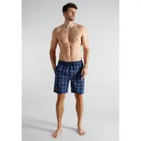 Tom Tailor Pyjamahousut 'Bermuda' sininen / laivastonsininen / tummanpunainen