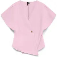 Vero Moda Vmsmilla Sonja Ss V-Neck Top Exp - Pink - M