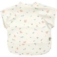 Cam Cam Short Sleeved Bib - Bows - Cream - ONE SIZE