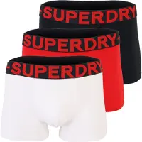 Superdry Bokserishortsit punainen / musta / valkoinen