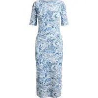 Ralph Lauren Refined Str 1X1 Rib-Knt-Dresses - Blue - XS