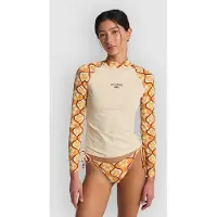 Billabong Tropic Surf Print Pitkähihainen Lycra white cap Koko S