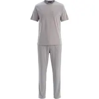 Dagi Pitkä pyjama harmaa / vaaleanharmaa