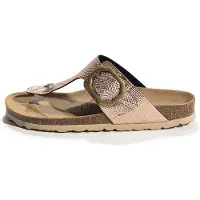 Bayton Varvastossut 'MERCURE' beige / ruskea / roseekulta