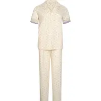 Dagi Pyjama beige / kerma / pastellinsininen