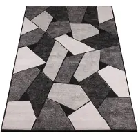 Hobby Hall Matto käytävämatto makuuhuoneeseen ja olohuoneeseen liukuestepohjalla pehmeä 160x220 cm harmaa