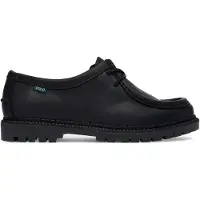 Ralph Lauren Jett Lug-Sole Leather Moc-Toe Shoe - Black - 44