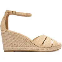 Ralph Lauren Textured Raffia-Nellie-Es-Wed - Cream - 39