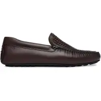 BOSS for man. 50563133 Noel brown leather loafers (43), Flat, None, Casual