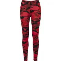Urban Classics Leggingsit punainen / karmiininpunaine / melooni / musta