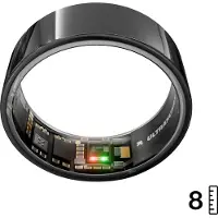 Ultrahuman Išmanusis laikrodis Ring Air - Älykäs rengas naisille ja miehille - Unen ja kuntoilun seuranta Wearable - Syke - Smart Ring Aster Juodas Dydis 8