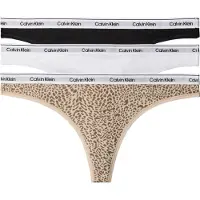 Calvin Klein Thong 3Pk - Black - L