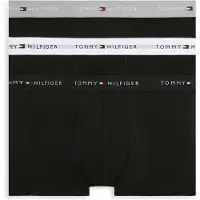 Tommy Hilfiger Underwear Bokserishortsit 'Essential' harmaa / punainen / musta / valkoinen