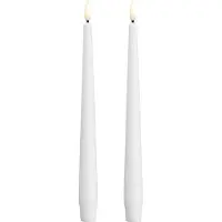Moods & More - LED Kruunukynttilä 2,3x25 cm 2 kpl Silk White