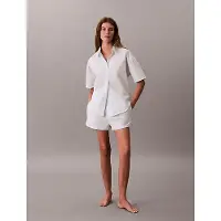 Calvin Klein S/S Shirt Short Set - Green - XS