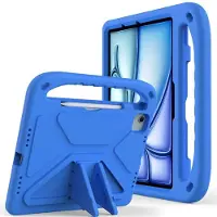 SKALO Lasten suojakotelo, jossa on kahva ja jalusta sopii iPad Air 11" M4 (2026) - Sininen
