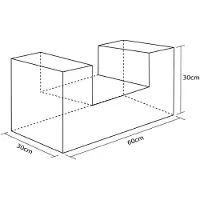 Softee Seat Straight 30x60x30cm Pehmustettu Hahmo