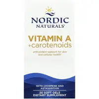 Nordic Naturals , Vitamiini A + Karotenoidit, 30 Mielettömiä