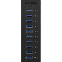 Raidsonic Keskittimen (hub) - IBICO - Hub USB 3.0 10x - 10-porttia - Musta - USB