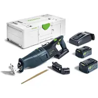 Festool Akkupuukkosaha RSC 18 5,0 EB-Plus; 18 V; 2x5,0 Ah akku