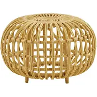 Sika-Design , Ottoman Ø55 cm taidepalmikkona luonnonvärisenä