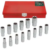 Hobby Hall Rockforce pitkät 6-kulmaiset hylsyt 1/2", 14 osaa (11–30 mm)
