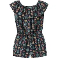 Name it Nkfvinaya Ss Playsuit Fffff Noos - Black - 122