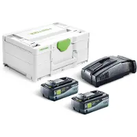 Festool Tarvikesarja SYS 18V 2x8,0/SCA16; 18 V; 2x8,0 Ah akku