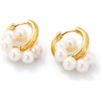 Madoww Aqua Circle kullatut helmikorvakorut 18mm