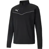 Puma Urheilullinen collegepaita 'TeamRise' musta / valkoinen