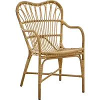 Sika-Design Margret-käsinojatuoli antiikki-keinorottinkina
