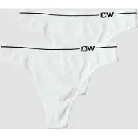 ICANIWILL Everyday Seamless Thong 2-pack White