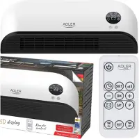 Adler AD 7751 air curtain Black, White 2000 W