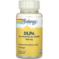 Solaray Dlpa Dl-fenyylialaniini 500mg 60 Yksiköt