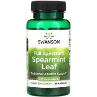 Swanson Health Täysspektrumi Piparminttuöljykapseli, 400 mg - 60 kapselia