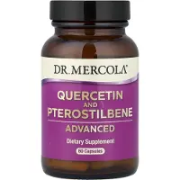 Dr. Mercola , Kvihtihappo ja Pterostilbene Edistetty, 60 Kapselia