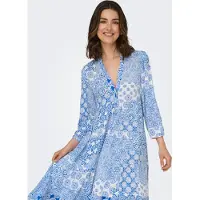 ONLY Onlmilana 7/8 Dress Wvn Noos - Blue - M