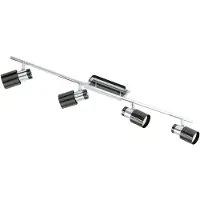 Eglo Davida 1 spottivalaisin GU10-LED 4X5W IP20 musta kromi