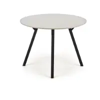 Halmar Nenurodyta_V Table, black/grey, 100 cm x 100 cm x 74 cm