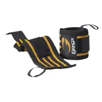GASP Gear Hardcore Wrist Wraps, One size, Musta