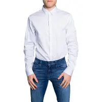 Armani Exchange for man. 8NZCBDZN10Z0113 Shirt Classic white (XL), Casual, Party, Cotton, Long sleeve