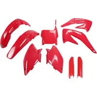 Ufo Honda Crf 450r 2004-2004 Hokit107f-070 Fork Protectors &amp; Muovisarja