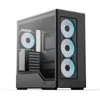 Aerocool D520A Black, ikkunallinen miditornikotelo, musta